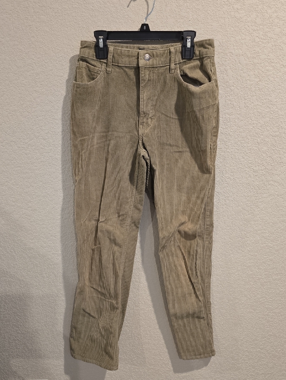 Hollister High-Rise Dad Pants - Olive Green Corduroy - Size 1R (W25)